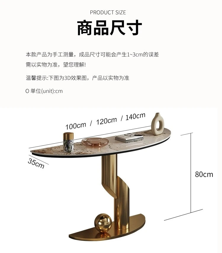 Modern Luxury Corner Table Hallway Metal Salon Unique Console Table Mid Century Entryway Mesa Para Sala Living Room Furniture