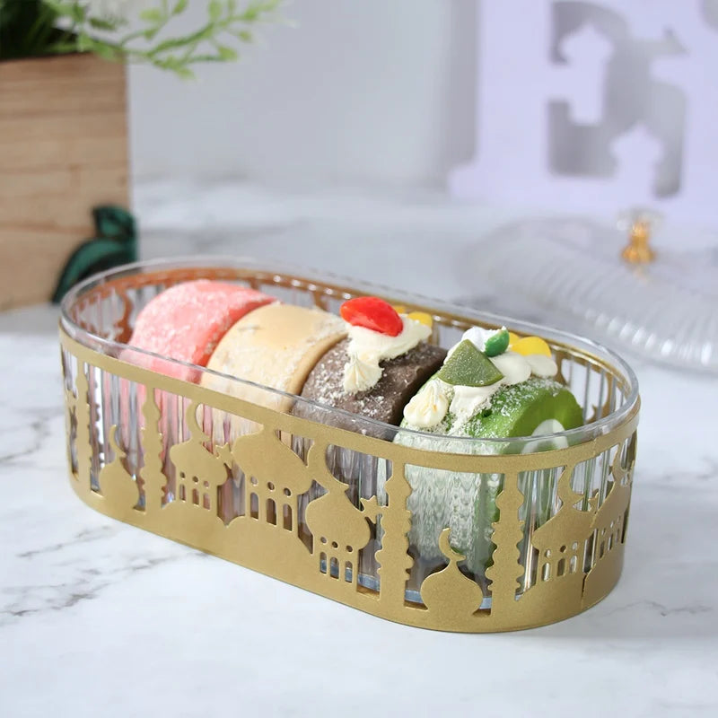 Ramadan Decoration Candy Snacks Tray EID Mubarak Decoration 2026 For Home Ramadan Kareem Islamic Muslim Party Eid Al Adha Gifts