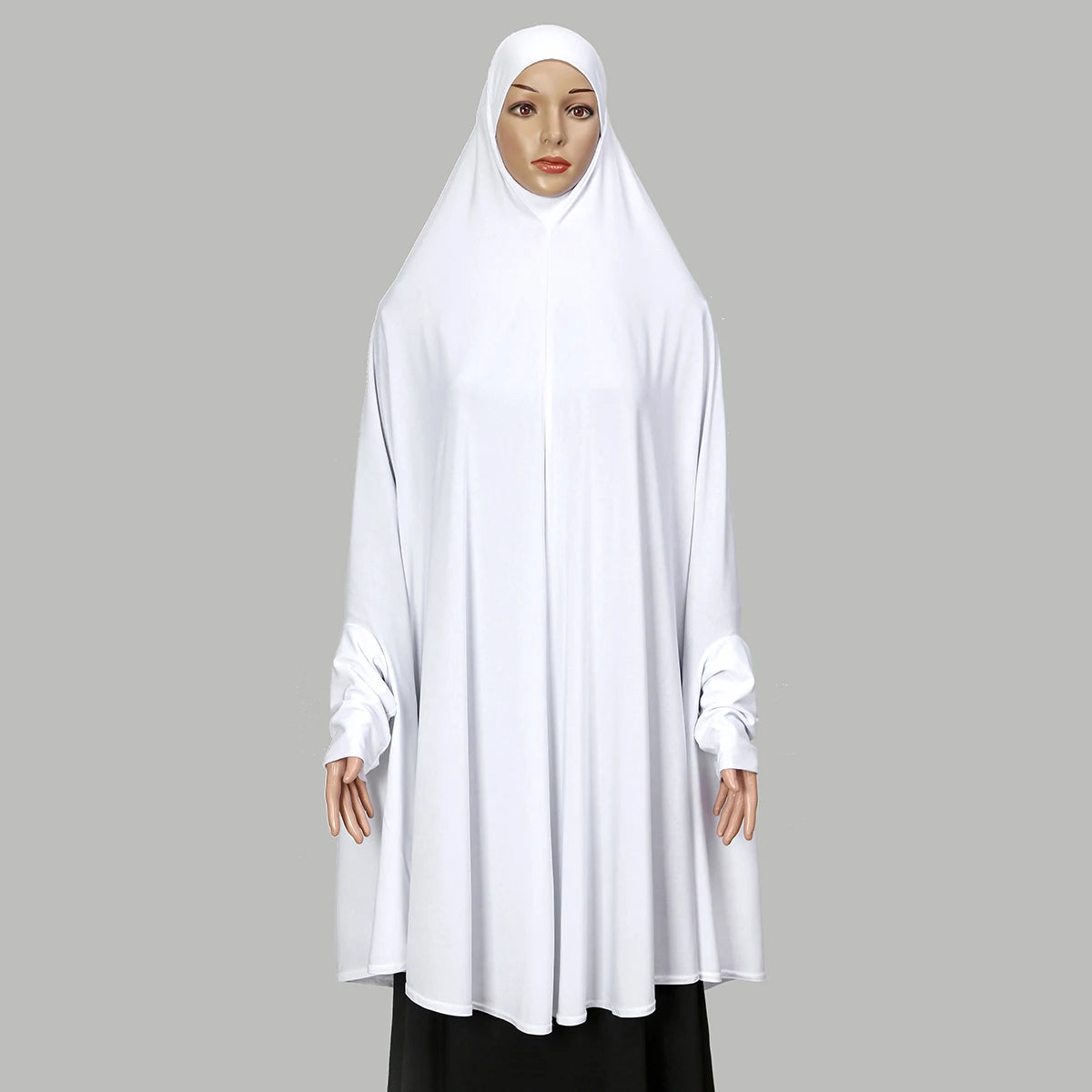 Ramdan Eid New Hemp Fashion Muslim Hijab Scarf Khimar Muslim Long Hijab Headcarf Women Jubha Islamic Musulman Prayer Garment