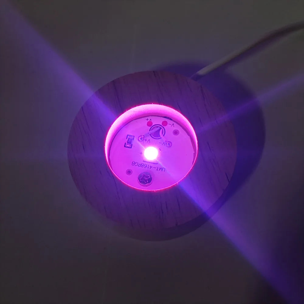Hot 6cm 3D Crystal Ball Stitch 16 colors can be remotely controlled Crystal Planet Night Light Laser Carving Children's Gifts