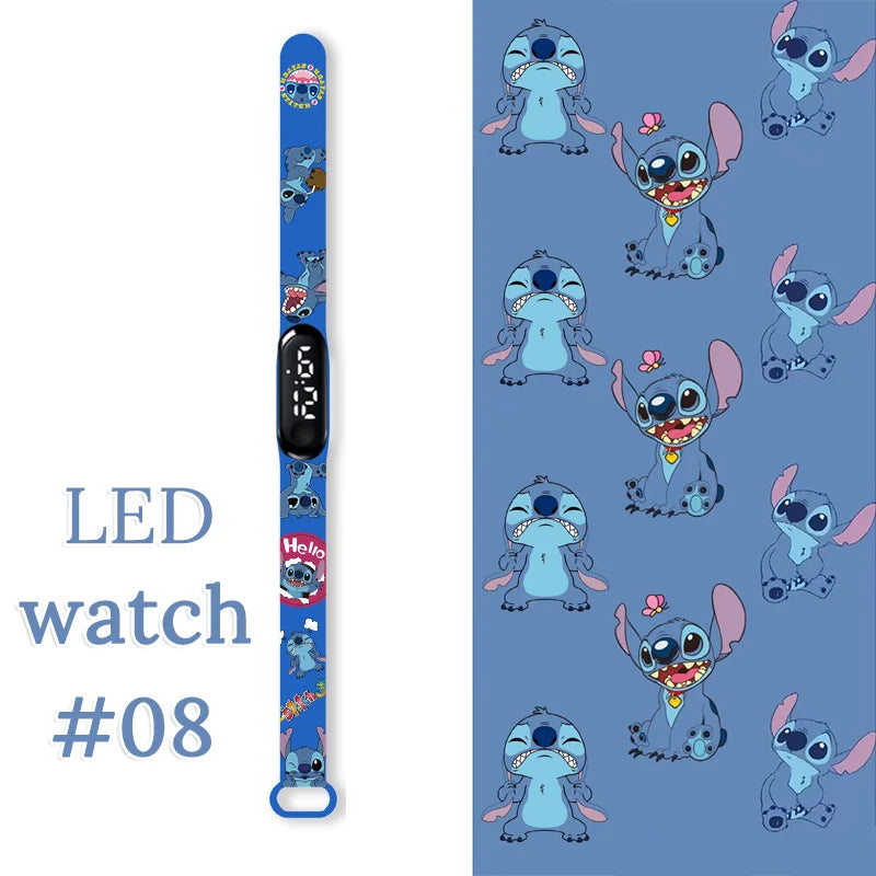 Fashion Stitch Children Watches Girls Waterproof Sport Wristband Women Bracelet  Kids LED Watch Touch Digital Clock