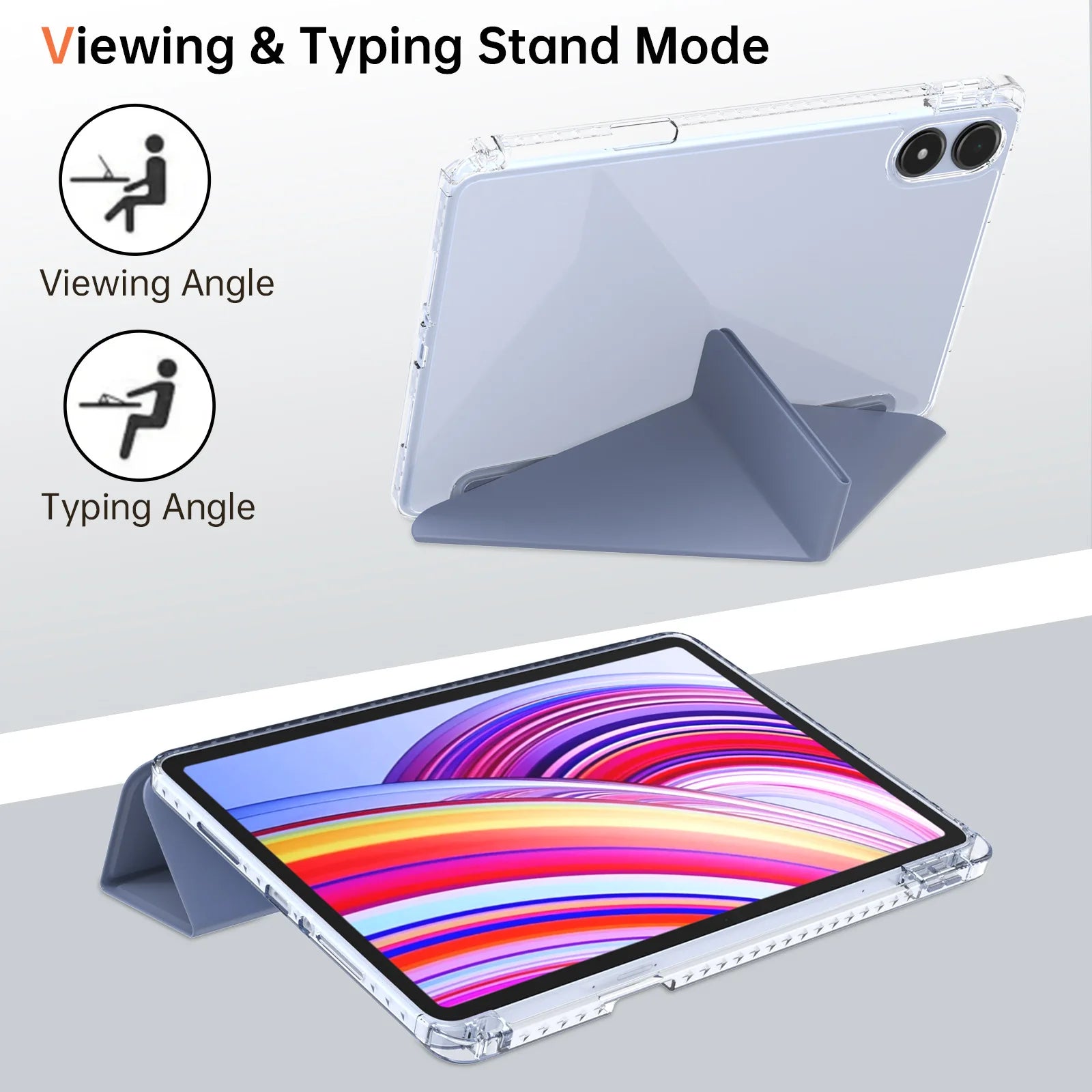 For Xiaomi Redmi Pad 2 Pro 2025 Tri-Folding Flip Case For Redmi Pad Pro Case 12.1 inch 2024 Poco Pad 12 1 with Auto Sleep Cover