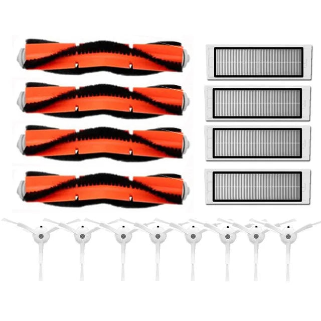 Hepa Filter For Xiaomi Mi Robot Vacuum Cleaner 1st gen / 2 / 1S, SDJQR01RR SDJQR02RR SDJQR03RR Roborock E4 E5 S4 Max Main Brush