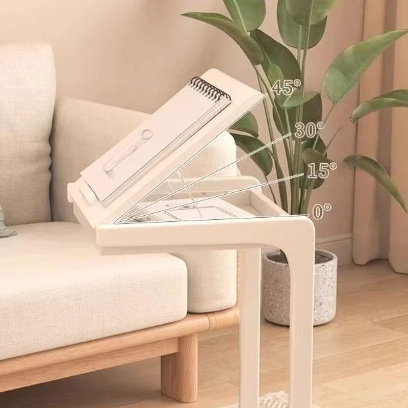 C Shaped SideTable Narrow Sofa EndTable Movable Nightstand Bedside Small CoffeeTable LivingRoom Mini Furniture Clearance Acrylic