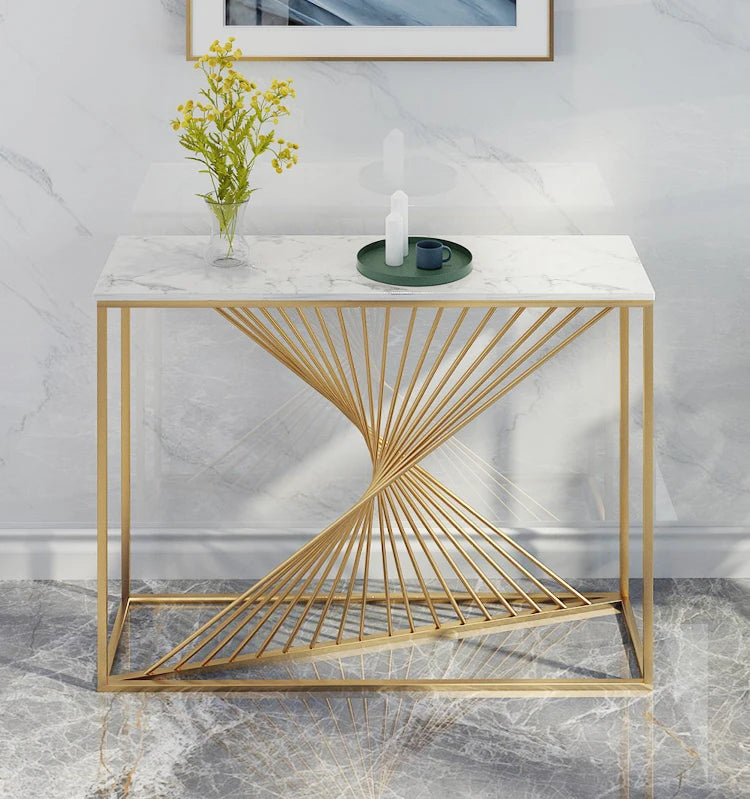Entryways Simple Console Table Modern Hallway Marble Glam Console Table Aesthetic Beauty Tisch Wohnzimer Home Furniture