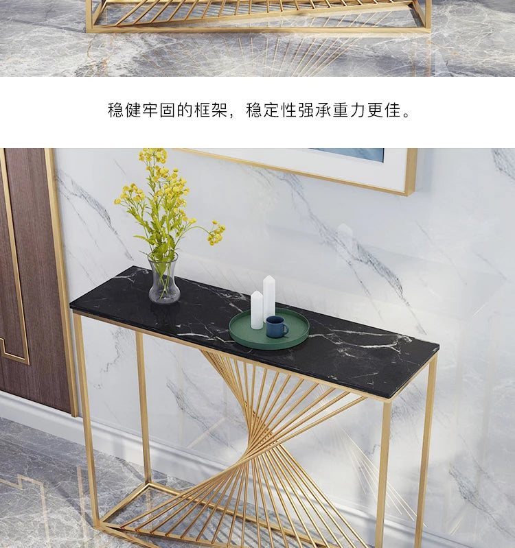 Entryways Simple Console Table Modern Hallway Marble Glam Console Table Aesthetic Beauty Tisch Wohnzimer Home Furniture