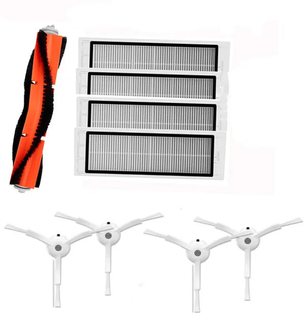 Hepa Filter For Xiaomi Mi Robot Vacuum Cleaner 1st gen / 2 / 1S, SDJQR01RR SDJQR02RR SDJQR03RR Roborock E4 E5 S4 Max Main Brush