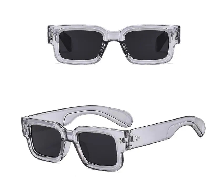 Square Frame Trendy Casual Classic Sunglasses Lightweight Durable UV Sun-Protective Sporty Shades Sunglasses for Fall Outdoor