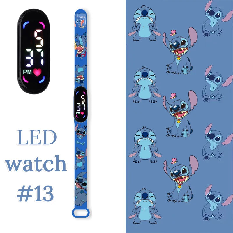 Fashion Stitch Children Watches Girls Waterproof Sport Wristband Women Bracelet  Kids LED Watch Touch Digital Clock