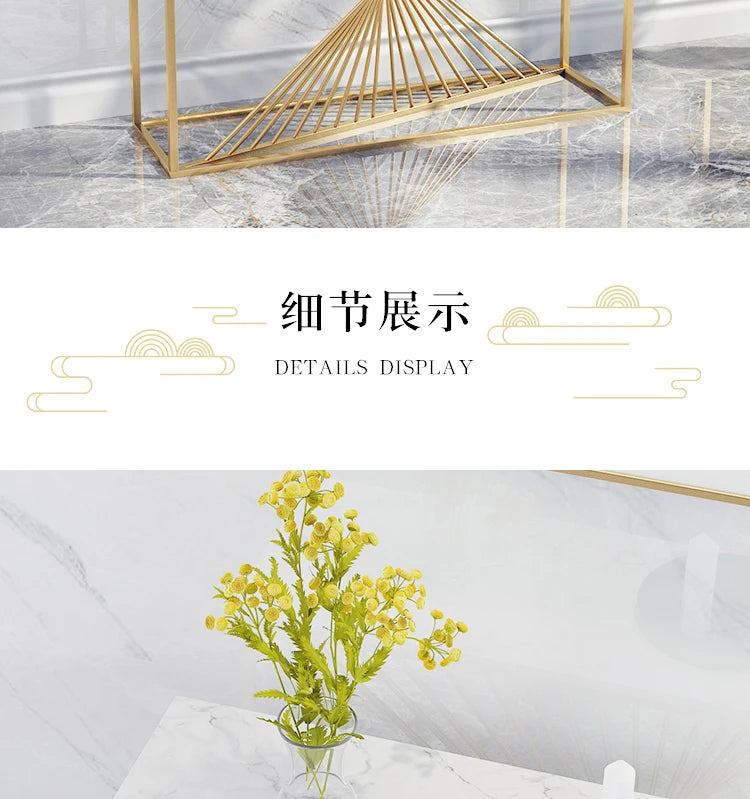 Entryways Simple Console Table Modern Hallway Marble Glam Console Table Aesthetic Beauty Tisch Wohnzimer Home Furniture