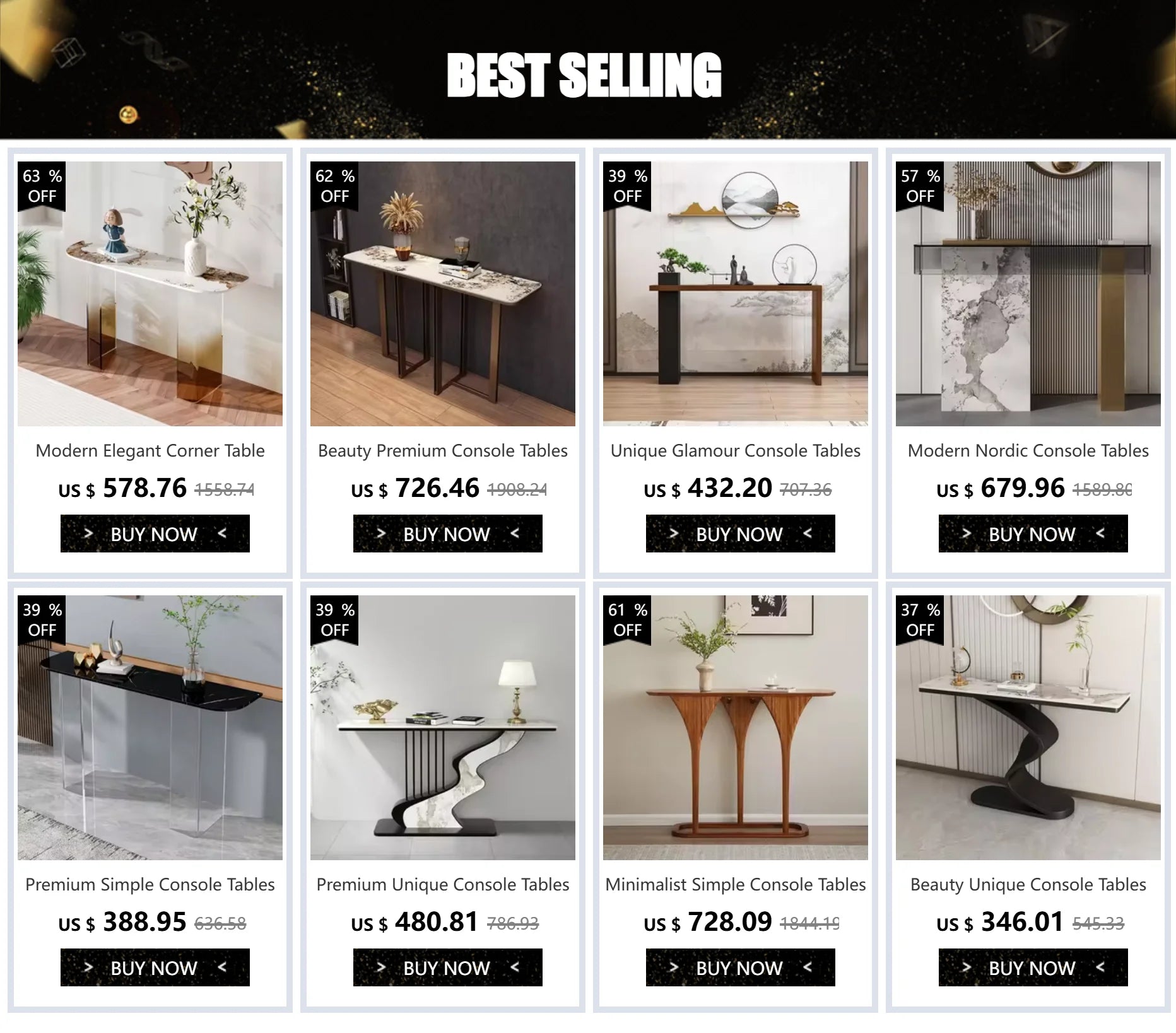 Entryways Simple Console Table Modern Hallway Marble Glam Console Table Aesthetic Beauty Tisch Wohnzimer Home Furniture
