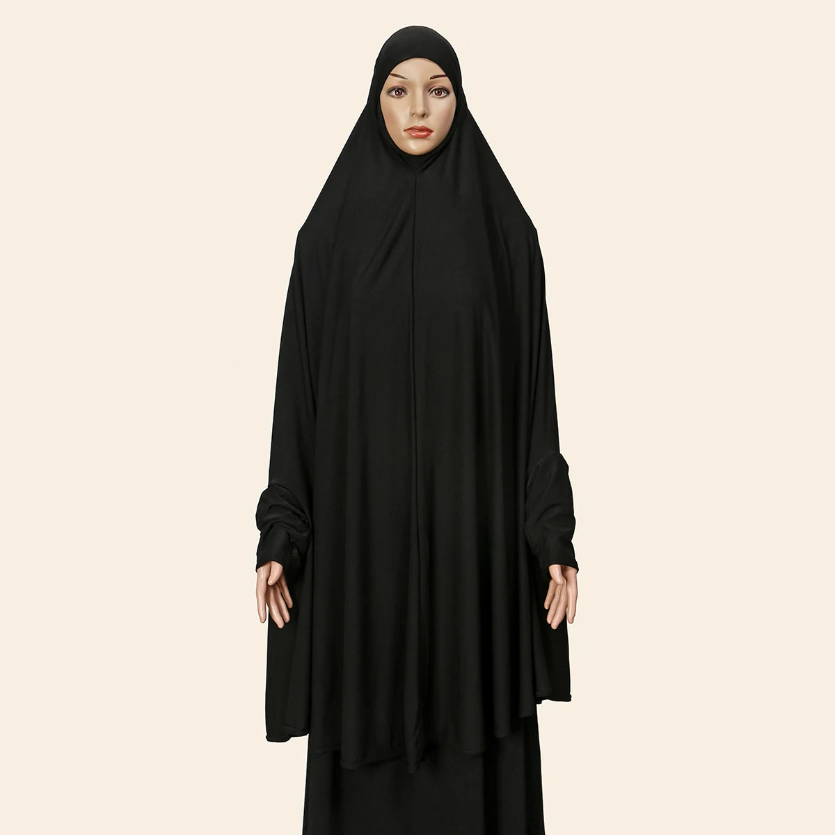 Ramdan Eid New Hemp Fashion Muslim Hijab Scarf Khimar Muslim Long Hijab Headcarf Women Jubha Islamic Musulman Prayer Garment