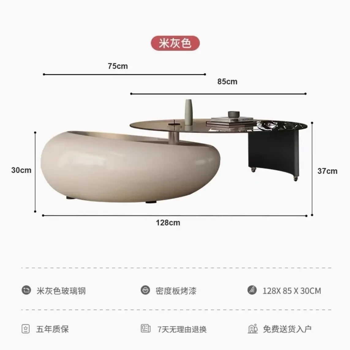 Mobile Wheels Coffee Table Glass Design Minimalist Living Room Coffee Table Cute Round Mobili Per La Casa Home Furnitures