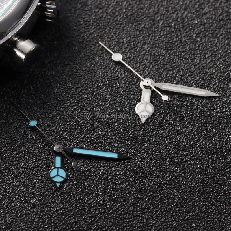 Watches Pointers Green Luminous Watch Hands for Automatic Movement for NH35/NH36/4R/7S Mercedes Style Watch Needles Accessories