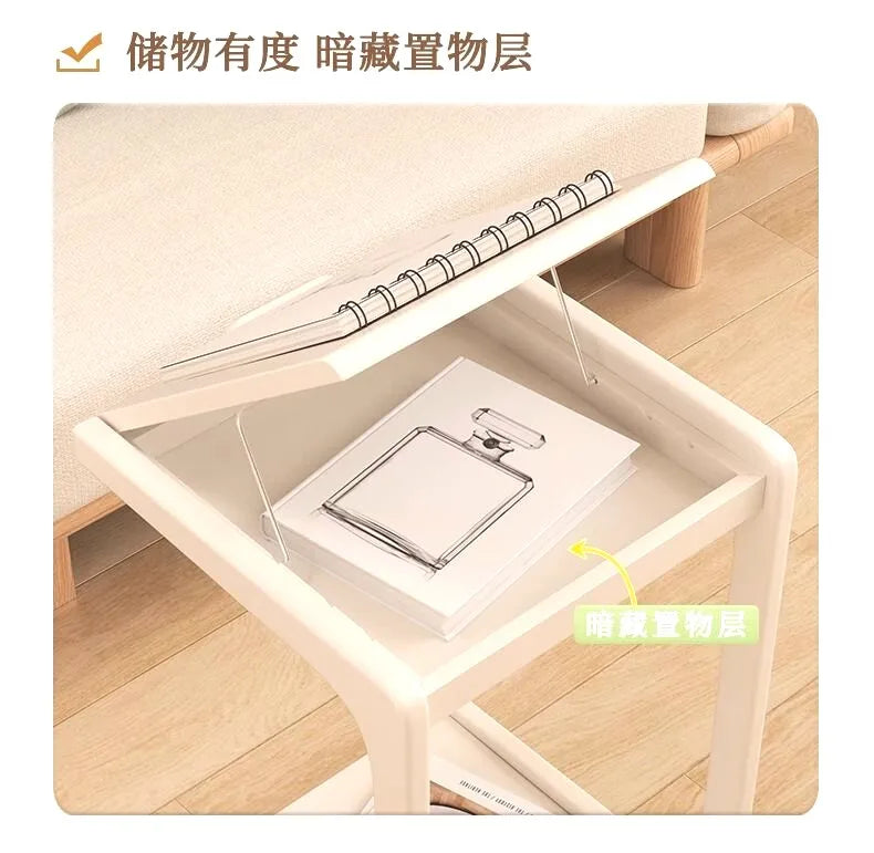 C Shaped SideTable Narrow Sofa EndTable Movable Nightstand Bedside Small CoffeeTable LivingRoom Mini Furniture Clearance Acrylic