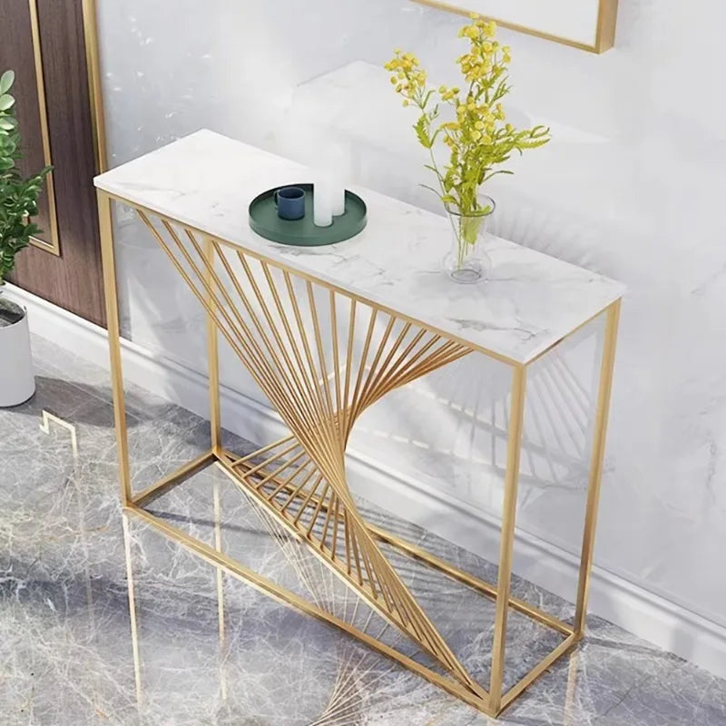Entryways Simple Console Table Modern Hallway Marble Glam Console Table Aesthetic Beauty Tisch Wohnzimer Home Furniture