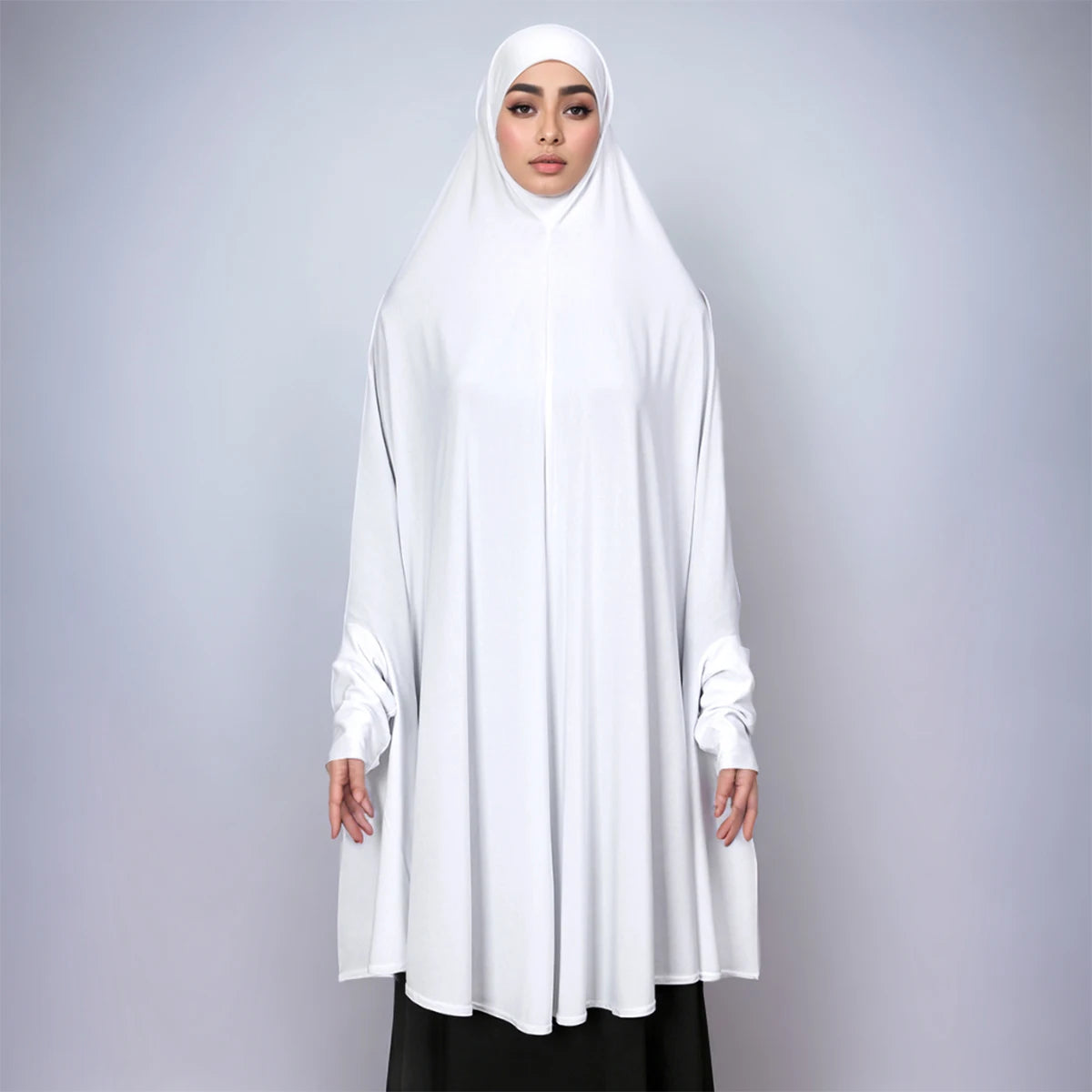 Ramdan Eid New Hemp Fashion Muslim Hijab Scarf Khimar Muslim Long Hijab Headcarf Women Jubha Islamic Musulman Prayer Garment