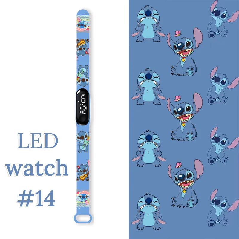 Fashion Stitch Children Watches Girls Waterproof Sport Wristband Women Bracelet  Kids LED Watch Touch Digital Clock