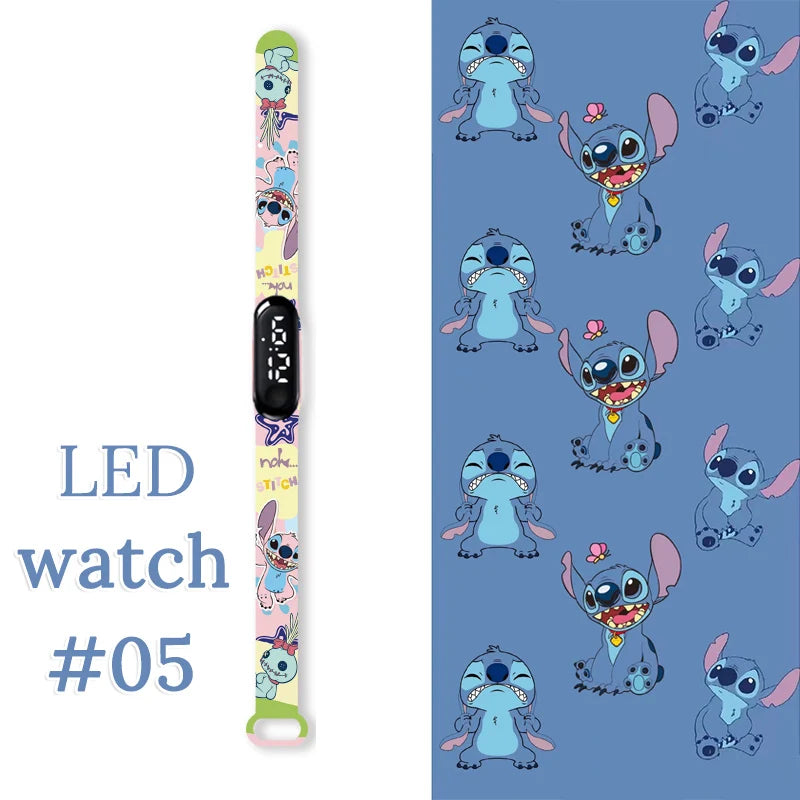 Fashion Stitch Children Watches Girls Waterproof Sport Wristband Women Bracelet  Kids LED Watch Touch Digital Clock