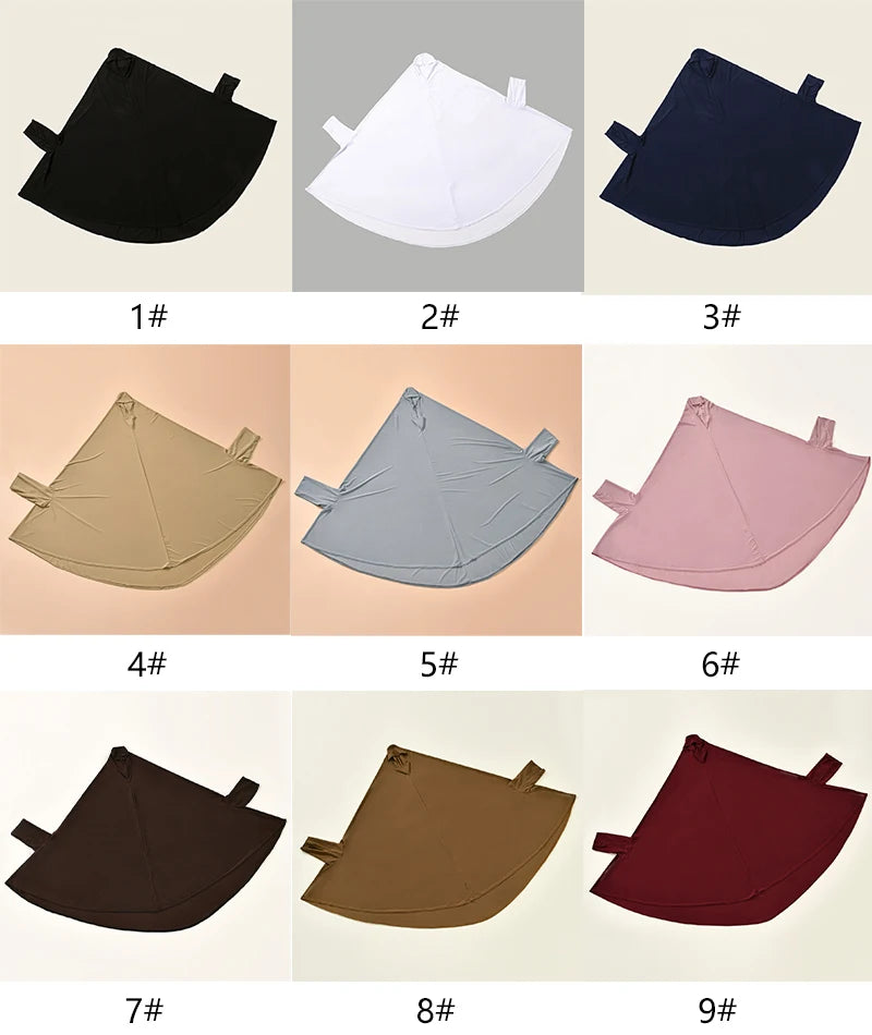 Ramdan Eid New Hemp Fashion Muslim Hijab Scarf Khimar Muslim Long Hijab Headcarf Women Jubha Islamic Musulman Prayer Garment