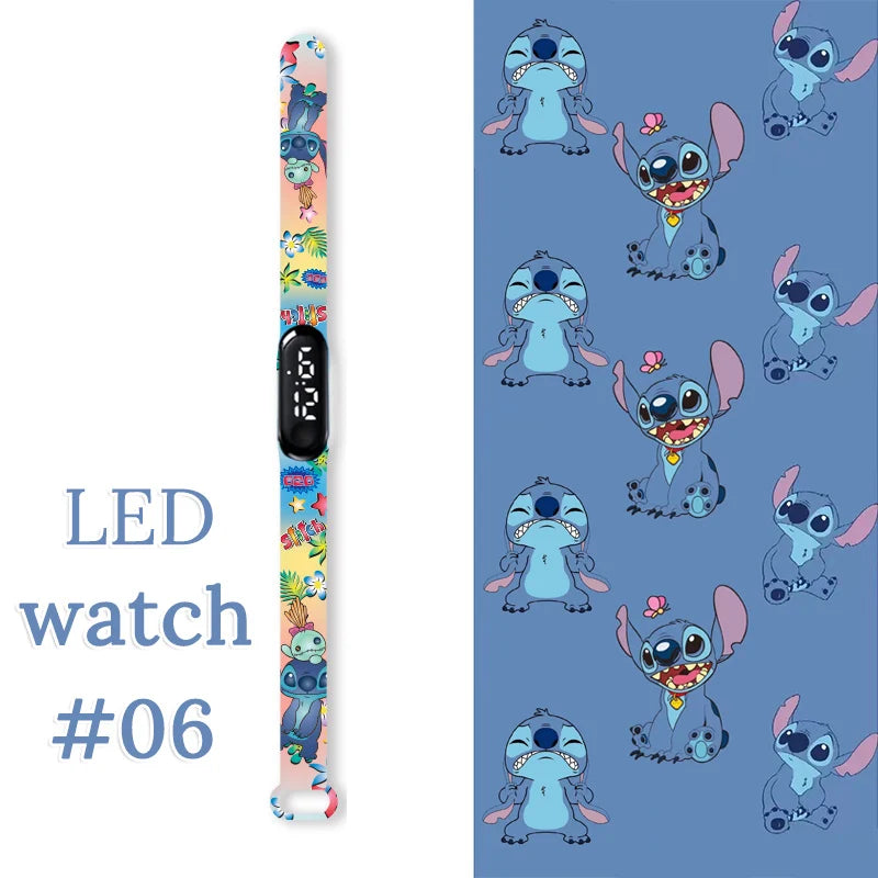 Fashion Stitch Children Watches Girls Waterproof Sport Wristband Women Bracelet  Kids LED Watch Touch Digital Clock