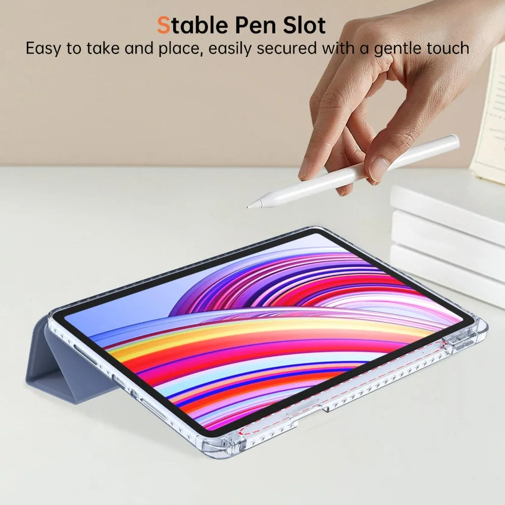 For Xiaomi Redmi Pad 2 Pro 2025 Tri-Folding Flip Case For Redmi Pad Pro Case 12.1 inch 2024 Poco Pad 12 1 with Auto Sleep Cover