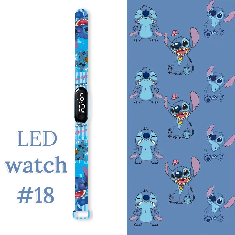 Fashion Stitch Children Watches Girls Waterproof Sport Wristband Women Bracelet  Kids LED Watch Touch Digital Clock