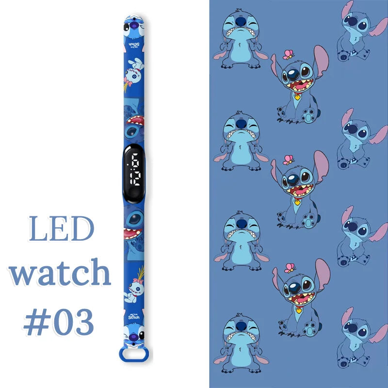 Fashion Stitch Children Watches Girls Waterproof Sport Wristband Women Bracelet  Kids LED Watch Touch Digital Clock
