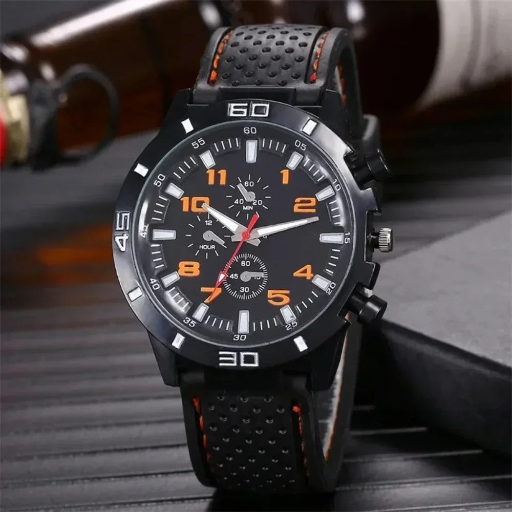 New Brand Quartz Men Watches Reloj Hombre Luxury Male Clock Sport Mens Watch Fashion Silicone Strap Student Wristwatches Gift