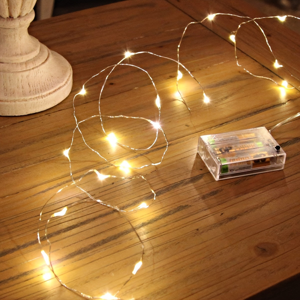 LED Fairy Lights Battery Box Copper Wire String 78.74/196.85/393.7inch Holiday Outdoor Lighting Christmas Tree Wedding Party Decorations