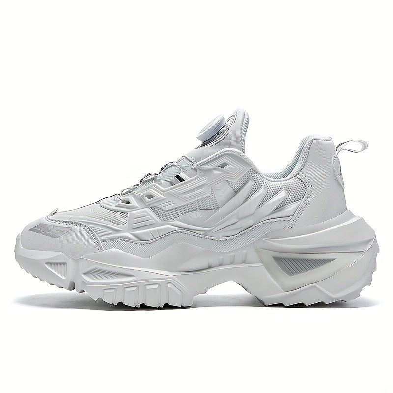 Men'S Breathable Running Shoes - Lightweight Sneakers with Cushioned TPU Sole, Lace-Up Closure, Non-Slip Rubber Outsole - All-Season Gym, Jogging, Gym Footwear, Striped Design, Comfortable Fit, Fitness Enthusiasts