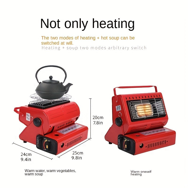 Portable Dual-Use Liquefied Gas Mini Tent Heater Fireplace - Stay Warm Outdoors