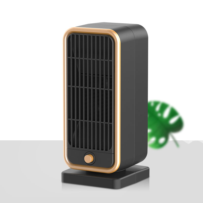 Quiet 500W Ceramic Electric Space Heater, Square Shape, 110-130V US Plug, No Energy Efficiency Rating, Tip-over Protection, Portable Heating Equipment for Bedroom, Living Room, Office