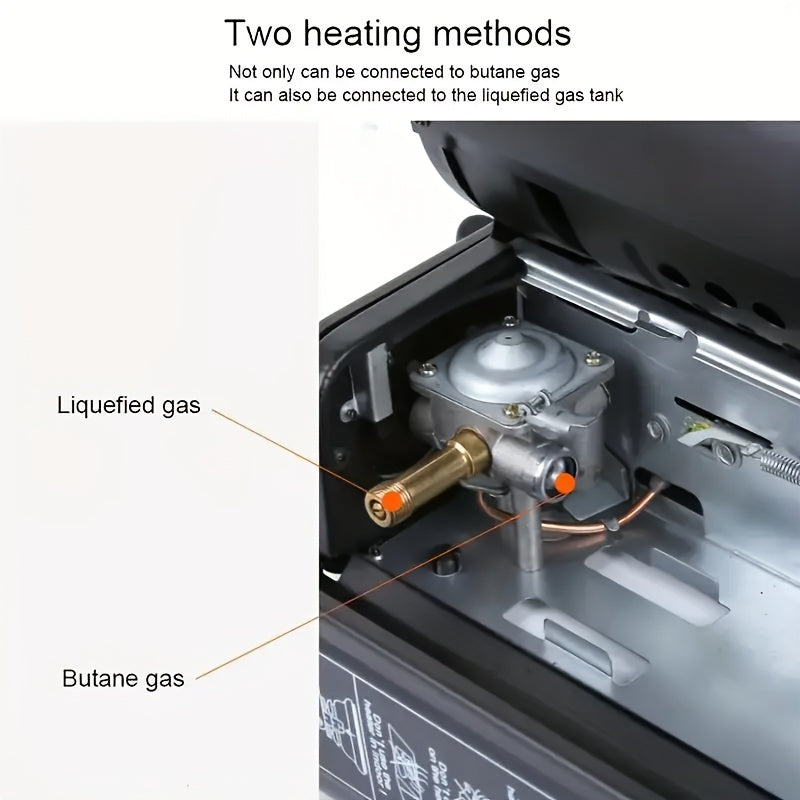 Portable Dual-Use Liquefied Gas Mini Tent Heater Fireplace - Stay Warm Outdoors